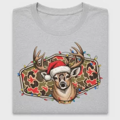 Retro Christmas Deer Camo DTF Transfer