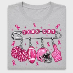 Pink Out Football DTF Transfer