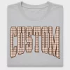 Gingham Varsity Name DTF Transfer