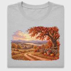 Rustic Autumn Barn Harvest DTF Transfer
