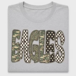 Retro School Name Camo Checkered DTF Transfer