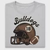 Bulldog Football Helmet DTF Transfer