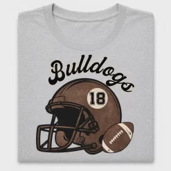 Bulldog Football Helmet DTF Transfer