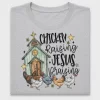 Chicken Raising Jesus Praising DTF Transfer