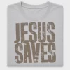 Retro Jesus Saves DTF Transfer