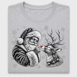 Vintage Santa Reindeer DTF Transfer