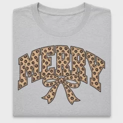 Leopard Merry Christmas DTF Transfer