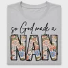 Floral Nan DTF Transfer Ready to Press