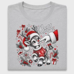 Cute Reindeer Boop Christmas DTF Transfer
