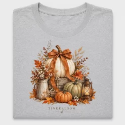 Farmhouse Pumpkin Ribbon Fall DTF Transfer
