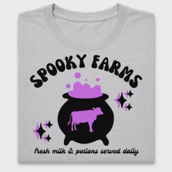 Spooky Farms Cow DTF Transfer