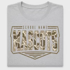School Mascot Camo DTF Transfer