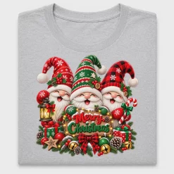 Three Christmas Gnomes DTF Transfer