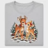 Vintage Christmas Reindeer DTF Transfer