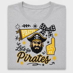 Retro Pirates Mascot DTF Transfer