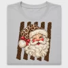 Leopard Santa Head DTF Transfer