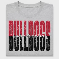Distressed School Bulldog DTF Transfer