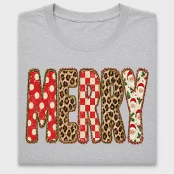 Preppy Merry Christmas DTF Transfer