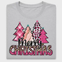 Merry Christmas Leopard Plaid DTF Transfer