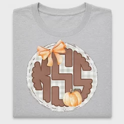 Fall Pumpkin Initial Monogram DTF Transfer