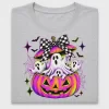 Neon Ghost Pumpkin DTF Transfer