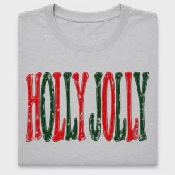 Distressed Holly Jolly Christmas DTF Transfer