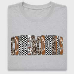 Cougars Leopard Checkered DTF Transfer