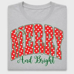 Retro Merry And Bright DTF Transfer
