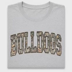Distressed Bulldogs Camo DTF Transfer