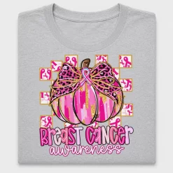 Coquette Breast Cancer Pumpkin DTF Transfer