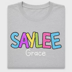 Crayon Name Personalized DTF Transfer