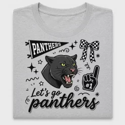 Panthers Mascot School Spirit DTF Transfer