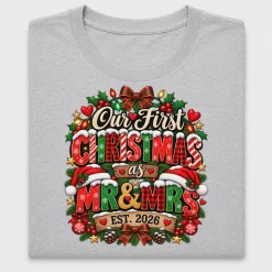 Our First Christmas As Mr & Mrs DTF Transfer