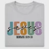 Jesus Saves Retro DTF Transfer