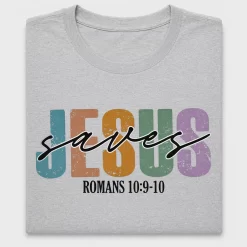 Jesus Saves Retro DTF Transfer