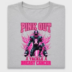 Pink Out Football Breast Cancer DTF Transfer