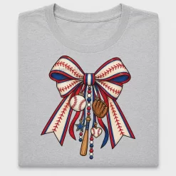 Baseball Coquette Bow DTF Transfer