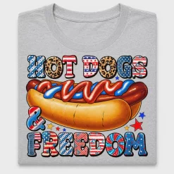 Hot Dogs Freedom Patriotic DTF Transfer