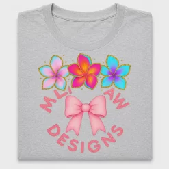 Watercolor Floral Bow DTF Transfer