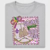 Mardi Gras Cowboy Boots DTF Transfer