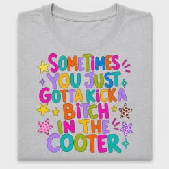 Funny Sarcasm Kick a Bitch DTF Transfer