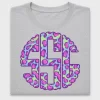 Neon Cheetah Print Initial DTF Transfer