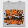 Retro Black Cat Halloween DTF Transfer