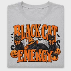 Retro Black Cat Halloween DTF Transfer