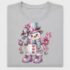 Coquette Snowman Christmas DTF Transfer