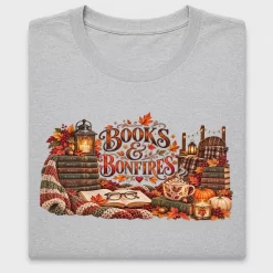 Fall Books and Bonfires DTF Transfer