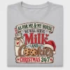 Rustic Milk and Cookies Christmas DTF Transfer