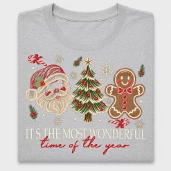 Retro Christmas Santa Gingerbread DTF Transfer