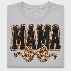 Mama Leopard Bow DTF Transfer