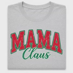 Mama Claus Varsity DTF Transfer